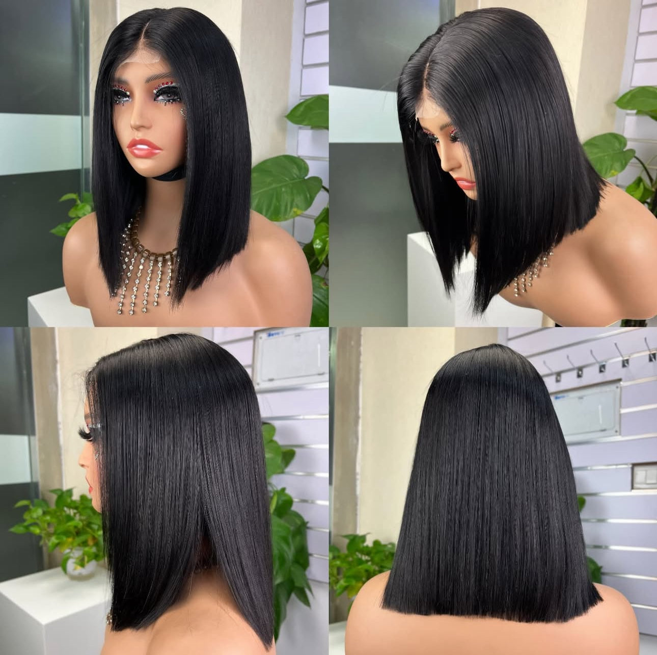 Peruvian Bob wig 2*6 lace 200% density