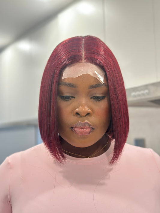 VIETNAMESE 6” 2*6 burgundy bob