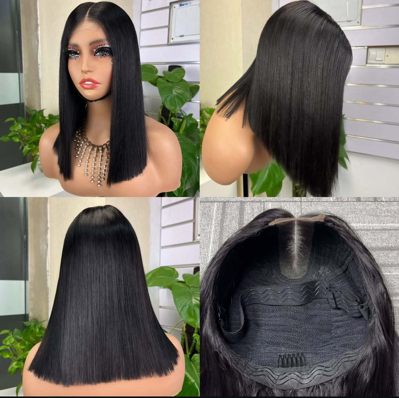 Peruvian Bob wig 2*6 lace 200% density