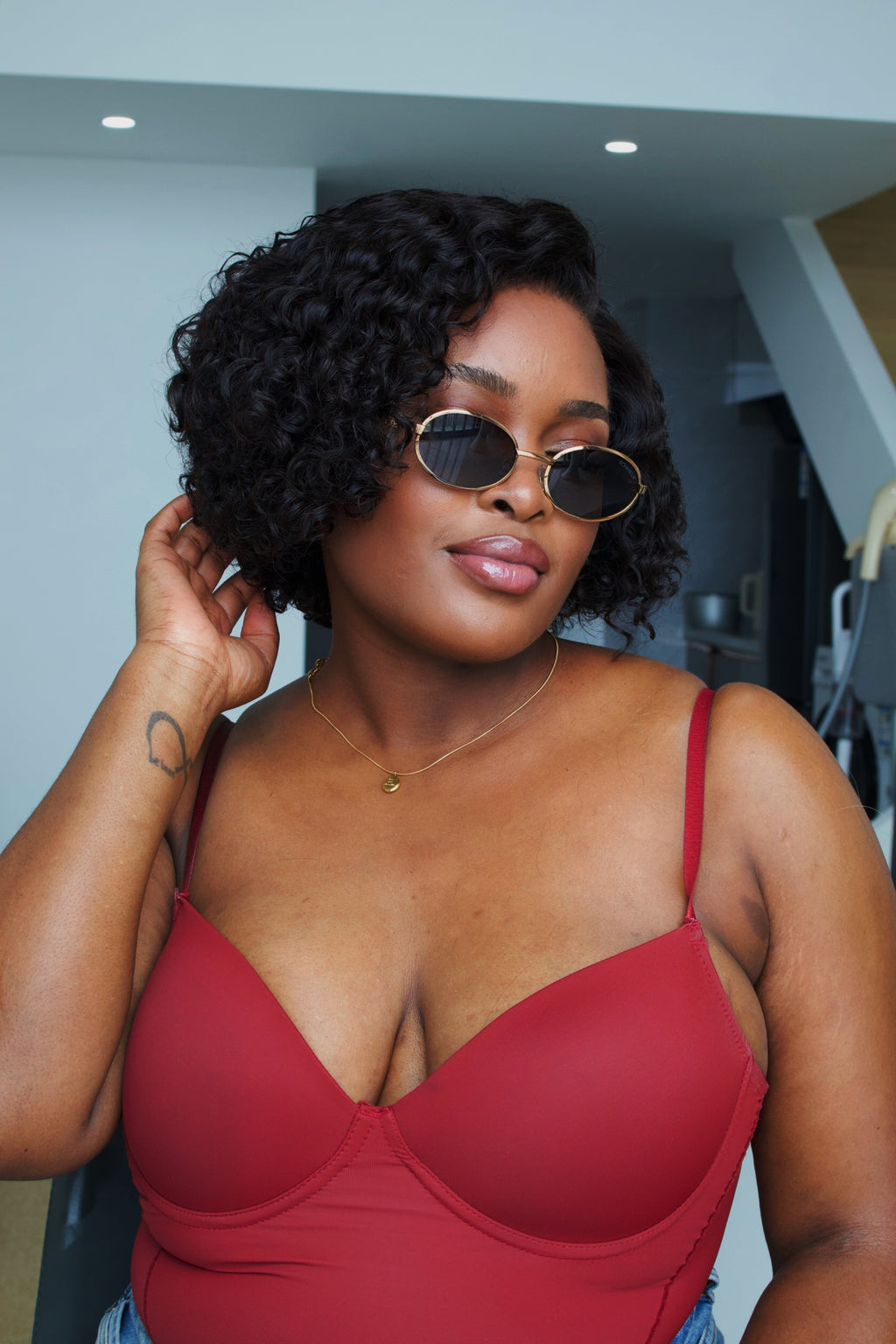 Raw Monaco Curl 7*7 Bob unit Completely Glueless