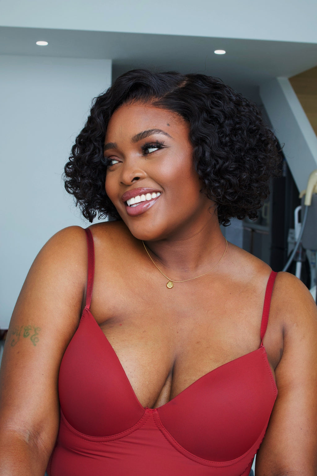 Raw Monaco Curl 7*7 Bob unit Completely Glueless